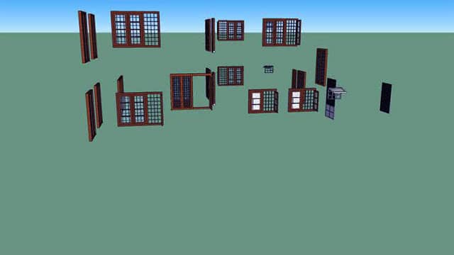 Doors Windows design collection in 3D Wearhouse
