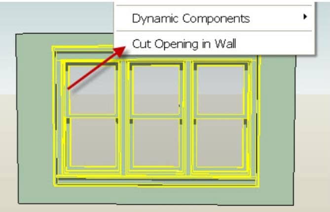 Cut Opening Component