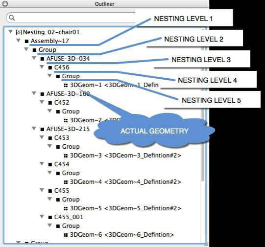 Working with components in Sketchup