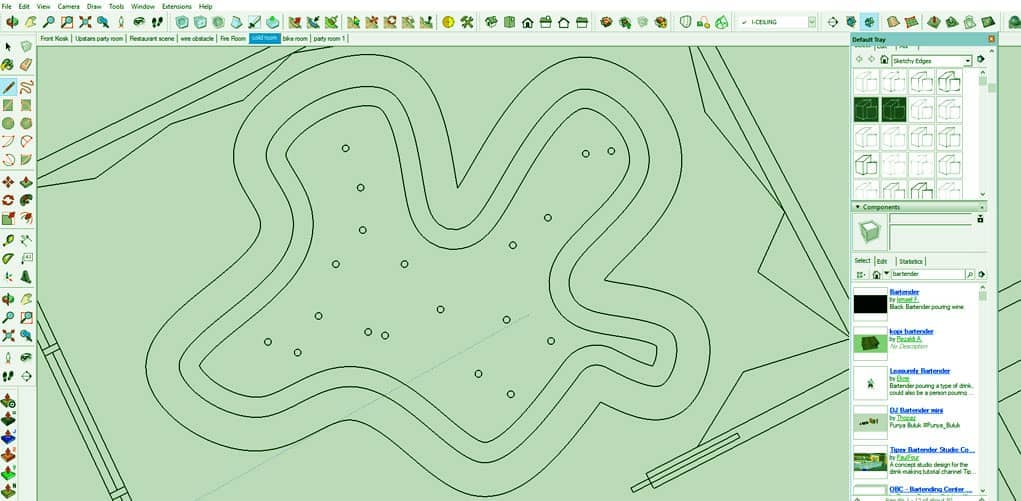 Tracing in Sketchup