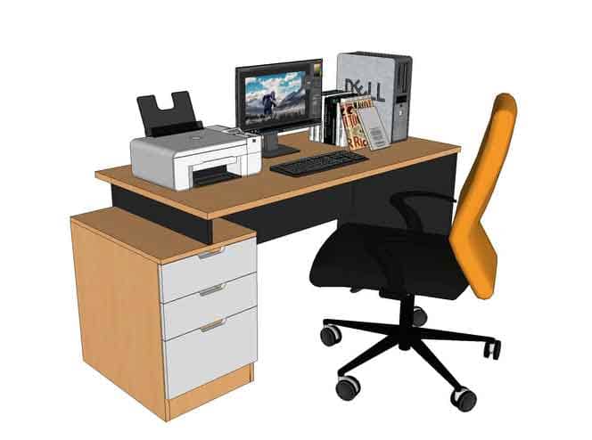 Office Table with Chair